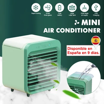 

USB Mini Portable Air Conditioner Humidifier with Water Tank Air Cooler 3 Speeds Cooling Fan Air Conditioning for Home Office 5V