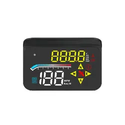 Velocímetro Universal HUD GPS para coche, pantalla Digital M17, alerta de exceso de velocidad, proyector de parabrisas, navegación para coche