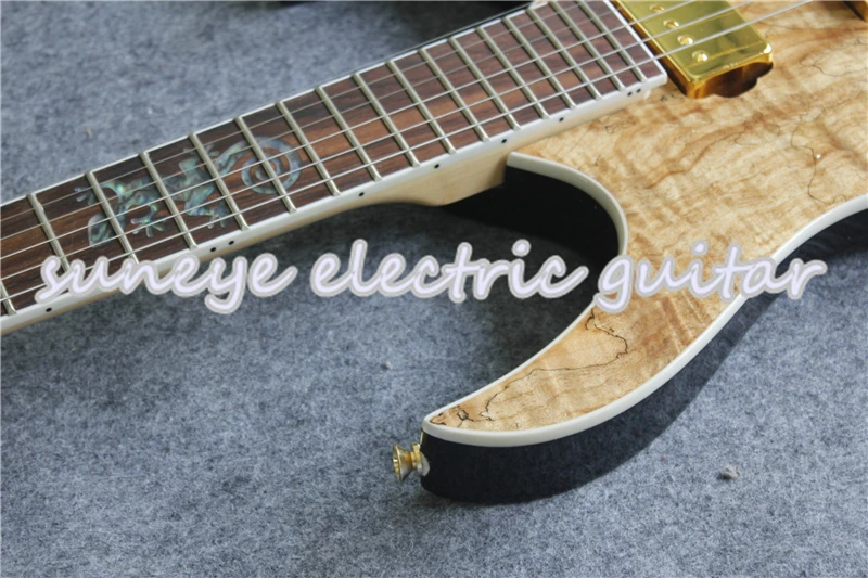 Suneye ящерица инкрустированная на заказ электрическая гитара текстура натурального дерева отделка гитара ra Электроника левша на заказ Гитарный комплект