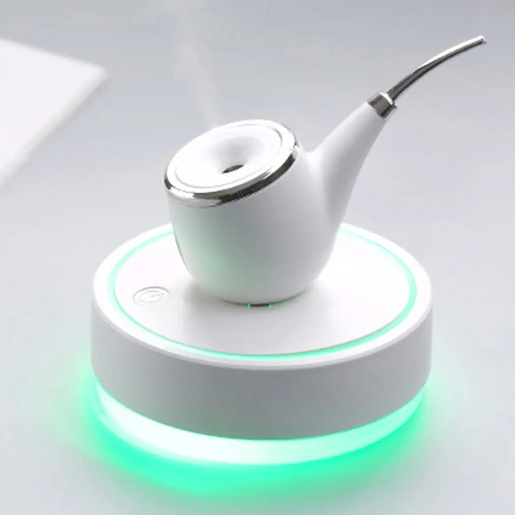 

Mini Tobacco Pipe Shape Air Humidifier LED Light USB Ultrasonic Aroma Humidifier DC 5V Home Car Aromatherapy Diffuser