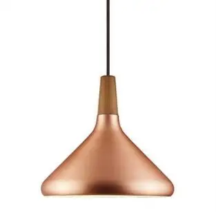 Nordic Retro Pendant Lights Modern Led Pendant Lamps Copper Hanglamp Aluminum luminaria for living room kitchen light fixtures - Body Color: copper M