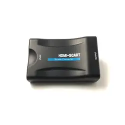 HDMI конвертер/переходник в scart видео высококлассный адаптер сигнала Поддержка HD 1080 P/720 P для Смарт ТВ ПК ноутбук