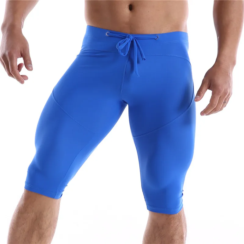 Men Long Boxer Underwear Men Underpants Boxer Shorts Mens Ice Silky Long Leg Boxers Underpants Sexy Pouch Panties Sleepwear