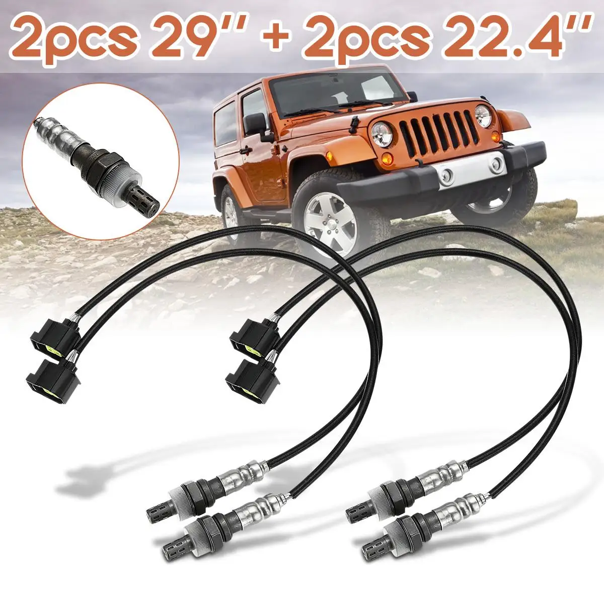 

Hot New 4pcs Downstream & Upstream Wideband Oxygen O2 Sensor For Chrysler for Dodge for Jeep for Ram 56028994AA 56041698AA