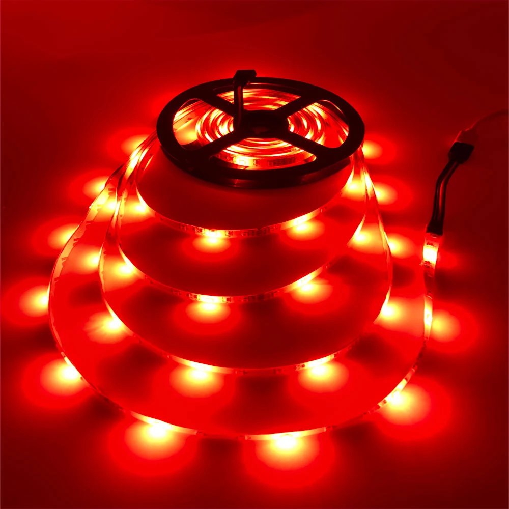 Hviero 5M 2835 300Led Led Strip IP65 Waterproof RGB Light DC 12V Flexible Lighting String Home Decoration Lamp Ribbon Tape Desk Lamp