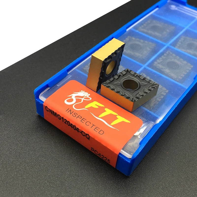 

10pcs CNMG120404 CQ PC4225 High Quality External Turning Tool Carbide Insert milling insert Machining steel parts CNC blade