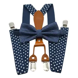 Скобы для взрослых 4 клип регулируемый галстук-бабочка вечерние свадебные подтяжки для брюк одежда в горошек аксессуары алюминиевая