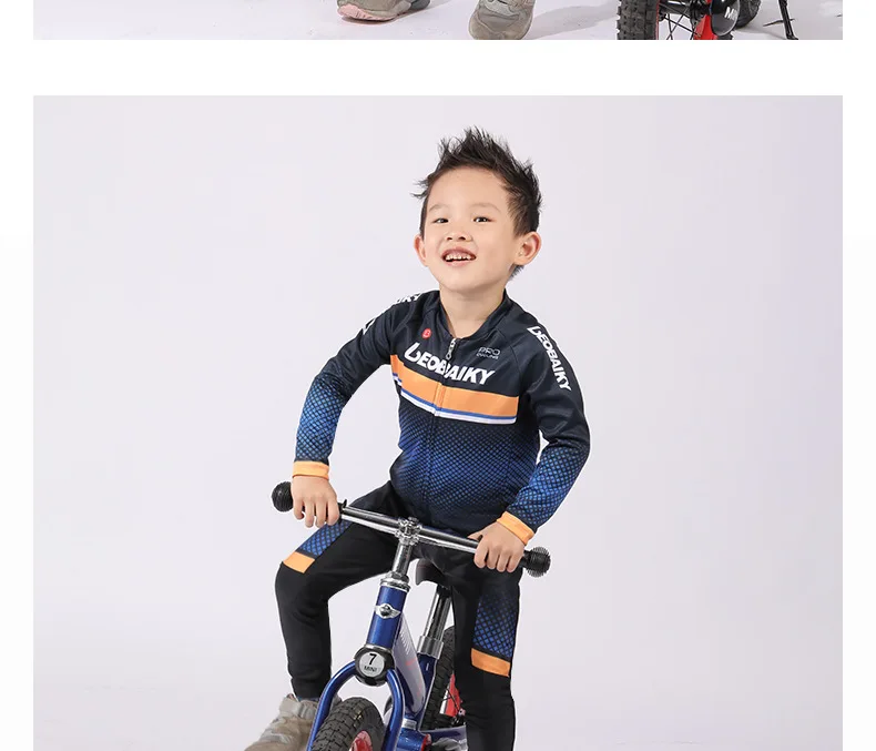 Child Team Bike Jersey Sets Kids Cycling Set Riding Clothing Mtb Wear Children Bicycle Clothes Boy Sport Suit Girls Long Kits