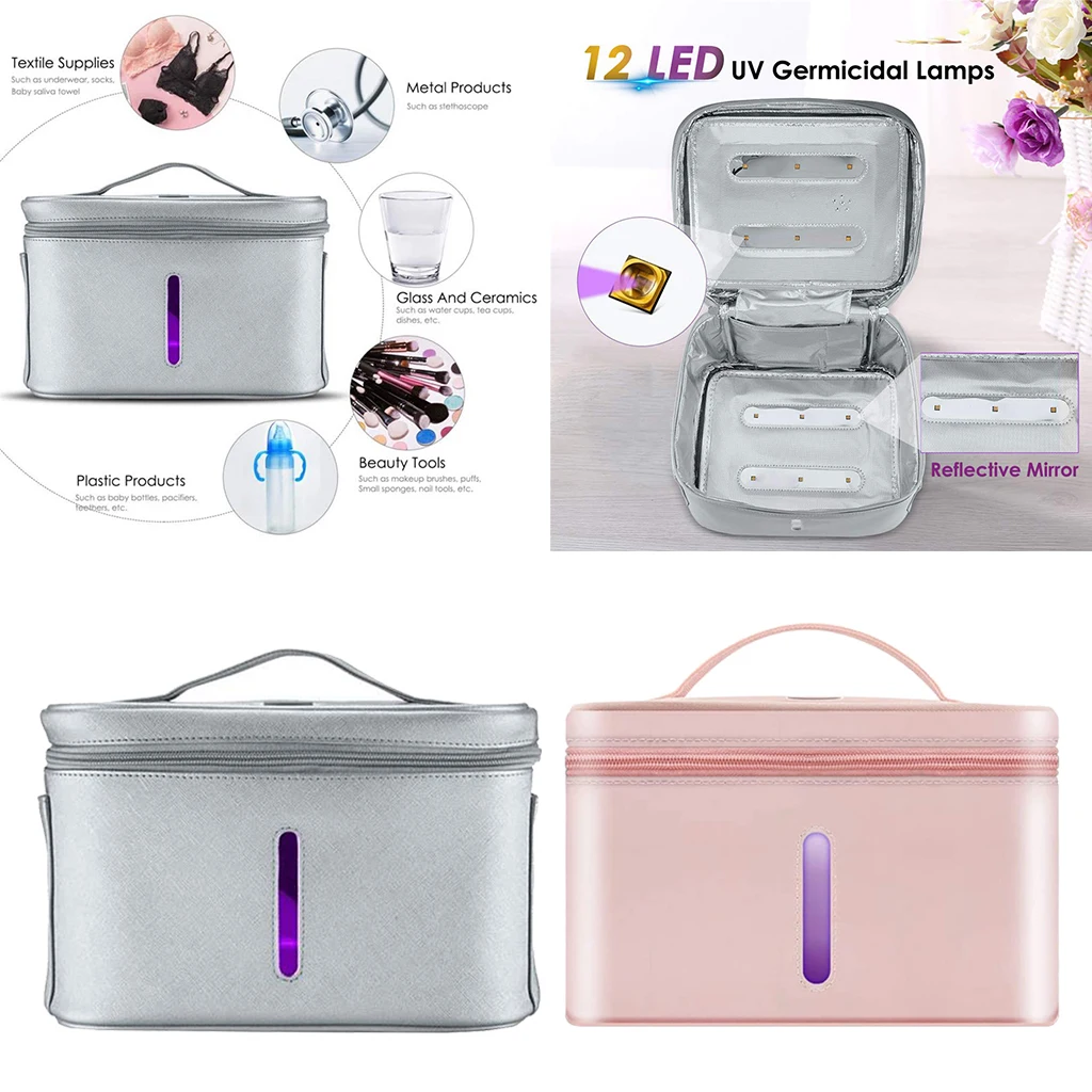 УФ-светильник 12 Светодиодный дезинфицирующий чехол для хранения сумка коробка