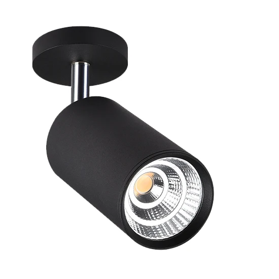 Dimmable 3 Вт/5 Вт/7 Вт Светодиодный светильник для потолка COB Крытая картина прожектор Вращающаяся лампа гостиная черный/белый корпус