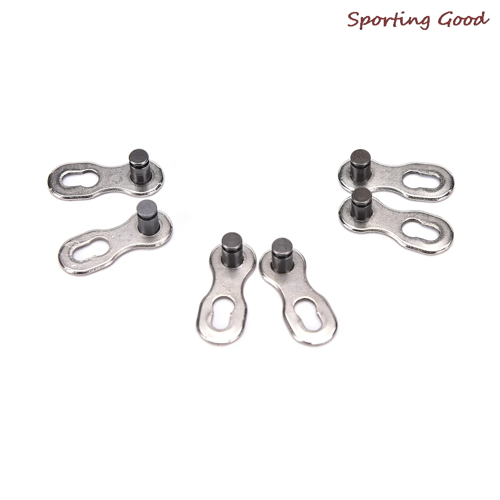 1 Pair Reusable Multi-Function Silver Bicycle Mountain Road Bike Cycling Chain Link Connector Joint For 6 7 8 9 10 Speed Master