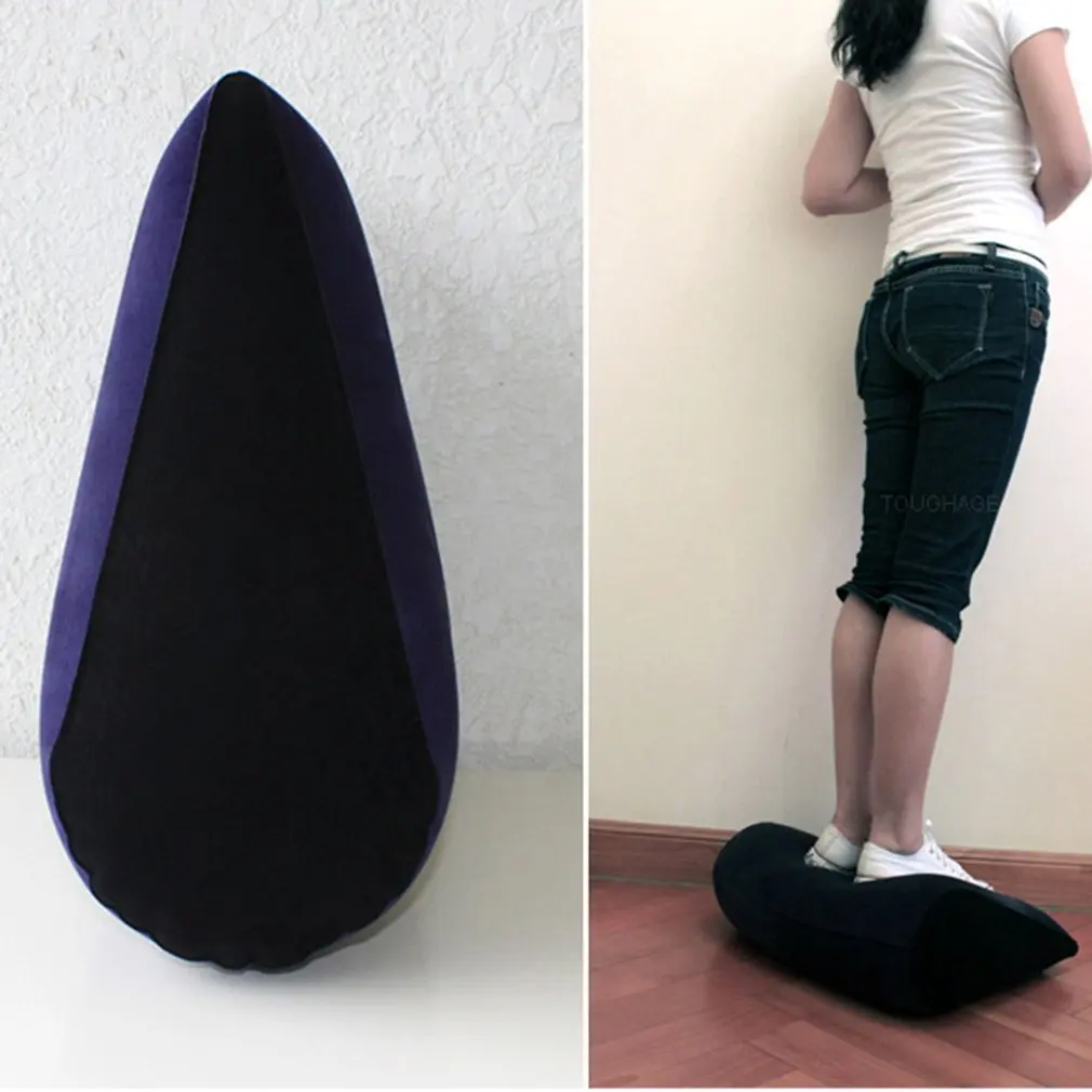 Inflatable Triangle Pillow Sex Pillow Aid Sex Furniture For Couples PVC Flocking Adult Love Position Cushion Products