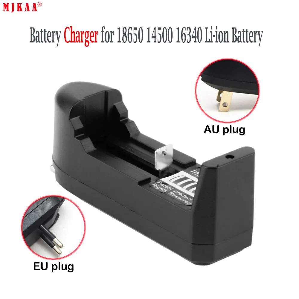 

3.7 V 18350 single slot lithium battery charger portable light optional standard the European Union and United States