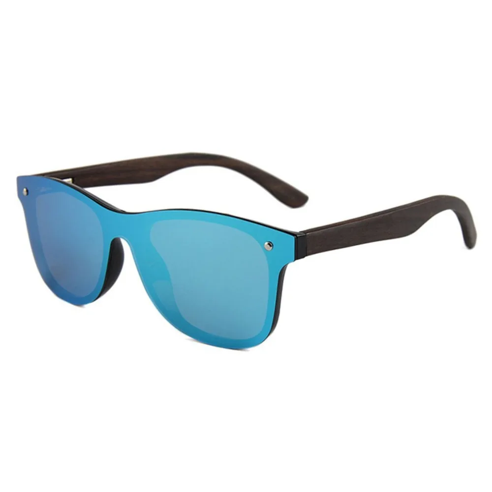 Multicolor Transparent Frame Sunglasses 1501 Fashion Tide Wooden Feet Glasses Colorful Reflective Polarizer