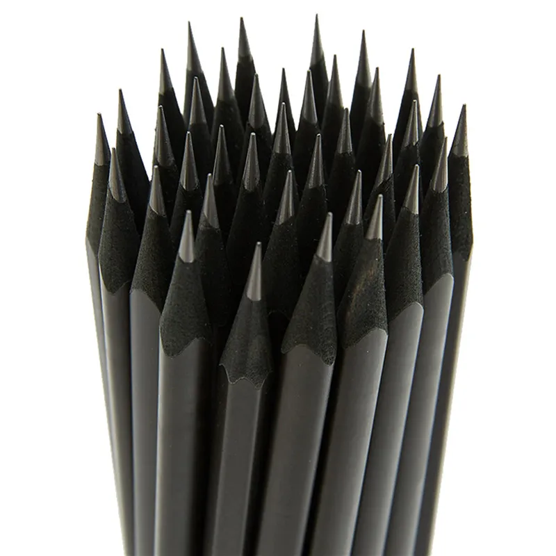 Aihao треугольная шестиугольная деревянная карандаш 10 шт./партия Черный Цвет карандаш