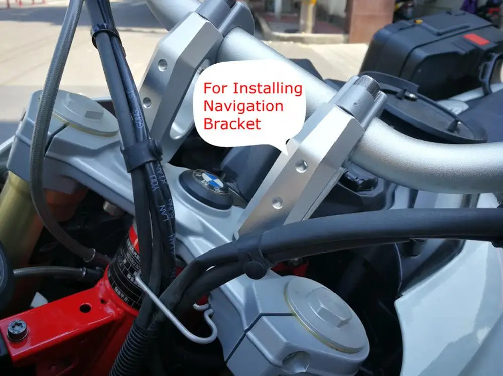 Рукоятка мотоцикла зажимы руль поднятый стояки W/отверстия навигационный кронштейн CNC алюминий для BMW F800GS F800 F 800 GS 800GS