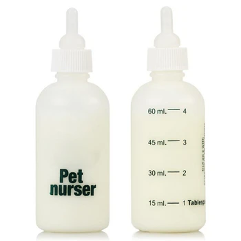 

60ml Small Dog Milk Feeding Bottle Set Newborn Pet Puppy Cat Kitten Rabbit Milk Nursing Care Pup