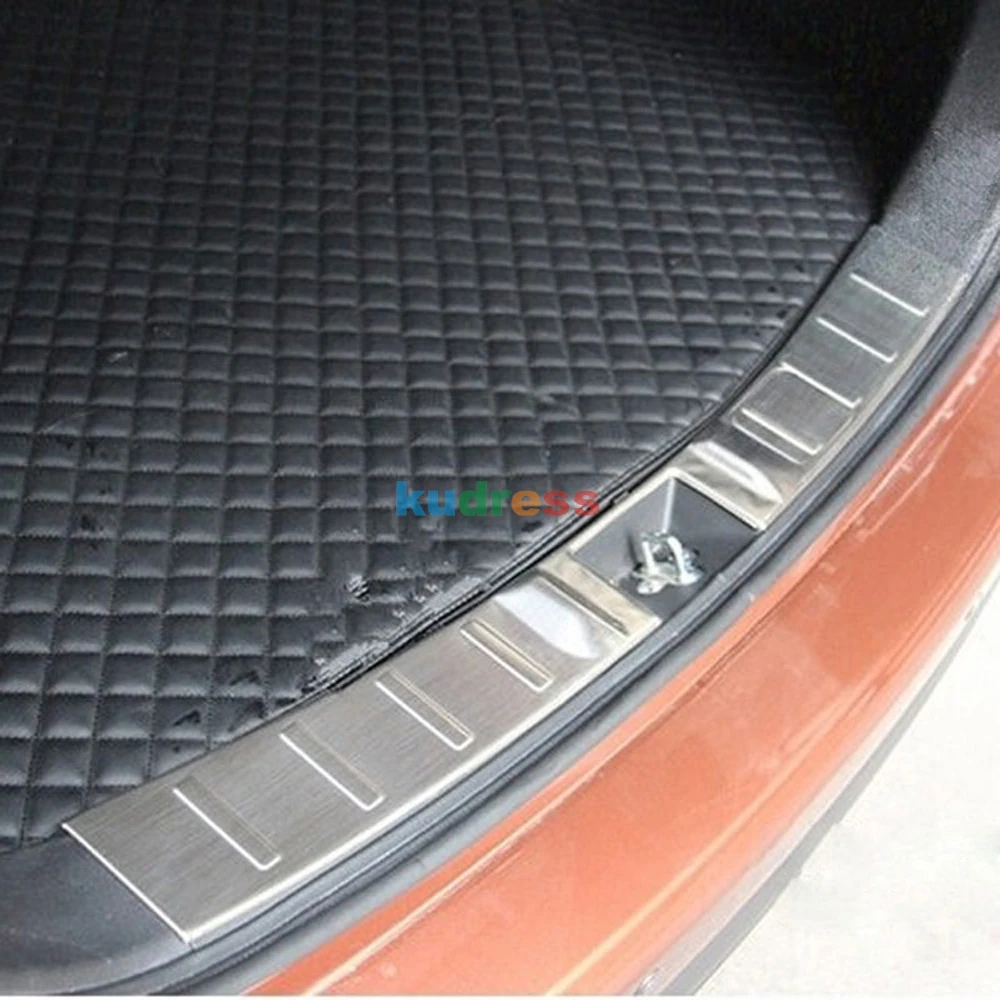 Для Mitsubishi Outlander 2013 из нержавеющей стали задний внутренний Бампер протектор Защитная подстилка в багажник ворота пороговая пластина