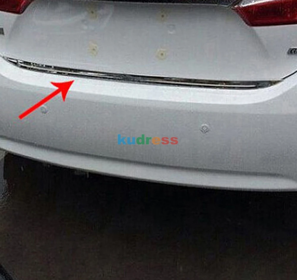 Для Toyota Corolla 2013 Нержавеющая сталь Задняя Крышка багажника край багажника крышка багажника Нижняя крышка отделка молдинг полосы