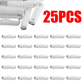 

25pcs/set 8A White Ceramic Continental Car Fuse Torpedo Bullet Classic Car Fuse Torpedo Bullet Automotive European Fuse