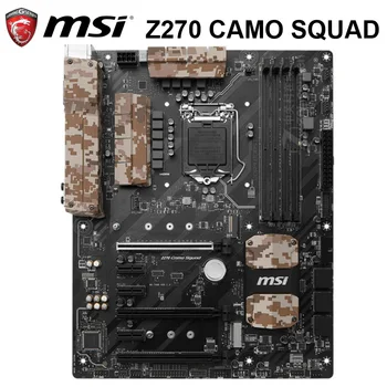 

LGA 1151 MSI Z270 CAMO SQUA Motherboard ddr4 Core i7/i5/i3 64GB PCI-E 3.0 Desktop Intel Z270 Mainboard 1151 DDR4 M.2 Z270 Used