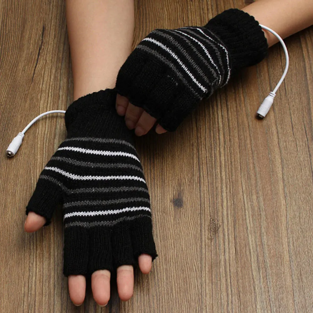1 пара теплых перчаток с USB подогревом теплое моющееся зимнее уличное Велосипедное перчатки для катания на лыжах мягкие и удобные перчатки для женщин и мужчин