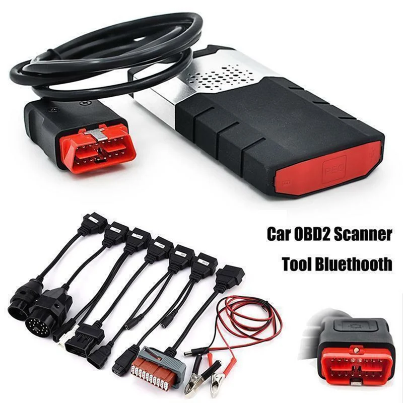 Diagnostic Scanner Kits VCI OBD2 TCS CDP Cars Trucks R3+8pcs Car Cables