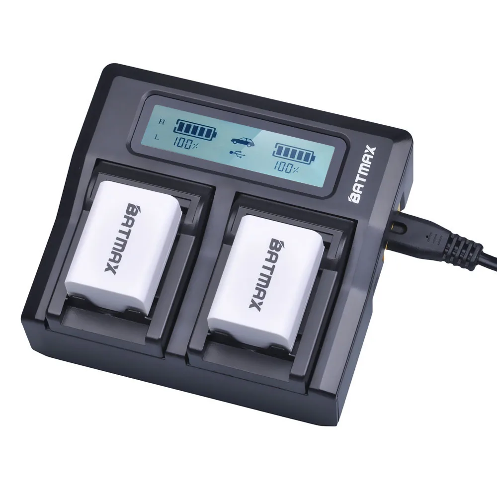 Batmax 2 шт. NP FW50 NPFW50 батарея + lcd быстрое двойное зарядное устройство для sony a37 Alpha 7 7R II