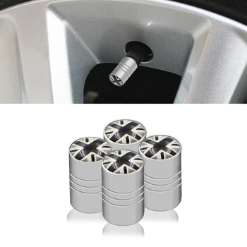 

Car Wheel Tire Valve Plugs Rod Housing Style Tire Rod Air Plugs British Flag Logo For MINI Coopers Coupe Cabrio Car Styling