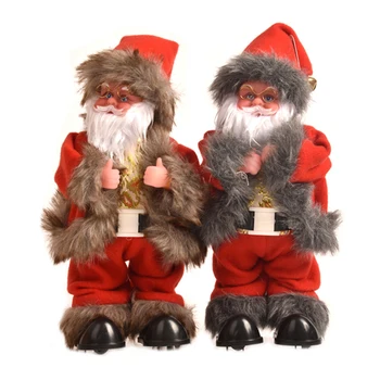 

Colorful Luminous Music Santa Claus Doll Toy Christmas Gift Box Merry Christmas New Year Present For Friend Kids Wholesale