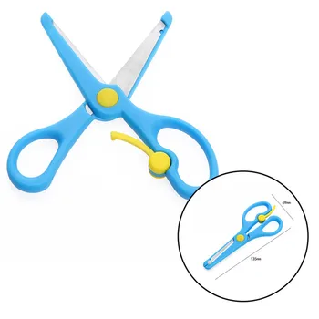 

1pc Safe Children Student Stationery Art DIY Scissors Decorative Craft School Scrapbook Handmade Kids Artwork Card Safe Scissors