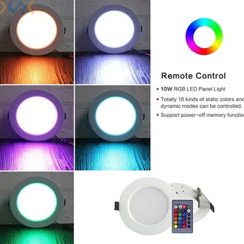 

Remote control LED ceiling light with remote control with memory rgb ceiling light new 10W RGB downlight
