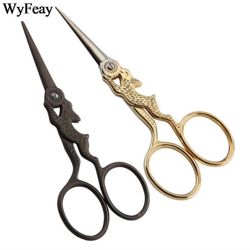 Vintage Scissors Antique Zakka Cross Stitch Steel Embroidery Sewing Handicraft Retro Home Tool Crane Tailor | Дом и сад