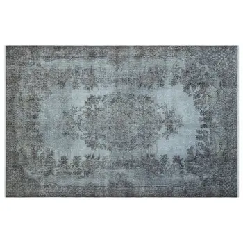 

Handmade Blue Vintage Overdyed Turkish Area Rug 187x290 Cm-6'2''X9'6''