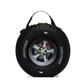 

Double Shoulder Small Round Bag Tyre Shape Personality Women Purses and Handbags Luxury Designer Cross Body Bag Woman