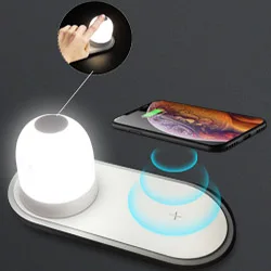 

Creative Wireless Charging Night Light, Multi-functional separate Magnetic Attraction type night Light 10W fast Wireless charger