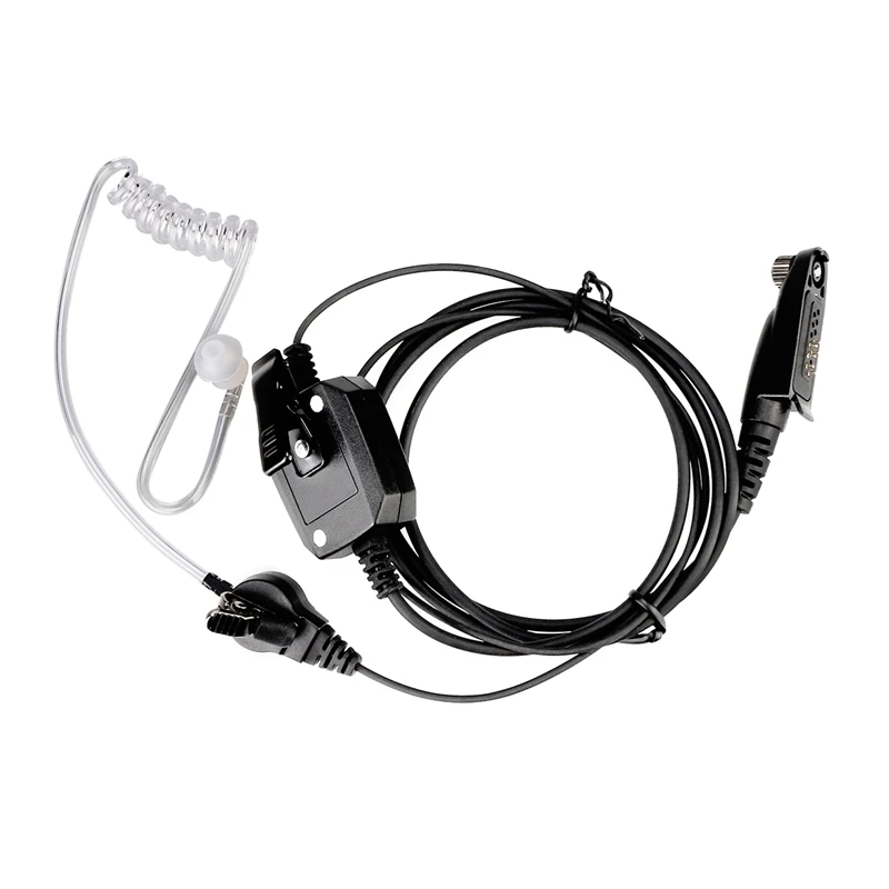 Retevis EA110M 6Pin Stylus PTT Mic Earpiece Covert Air Tube and IP66 Waterproof Headset for GP328 Plus C9086A