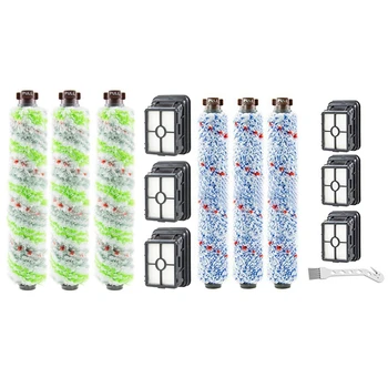 

3 Pack Multi Surface Pet Brush Roll 2306 and 6 Pack 1866 Vacuum Filter with 3 Pack Multi Surface 1868 Brush Roll