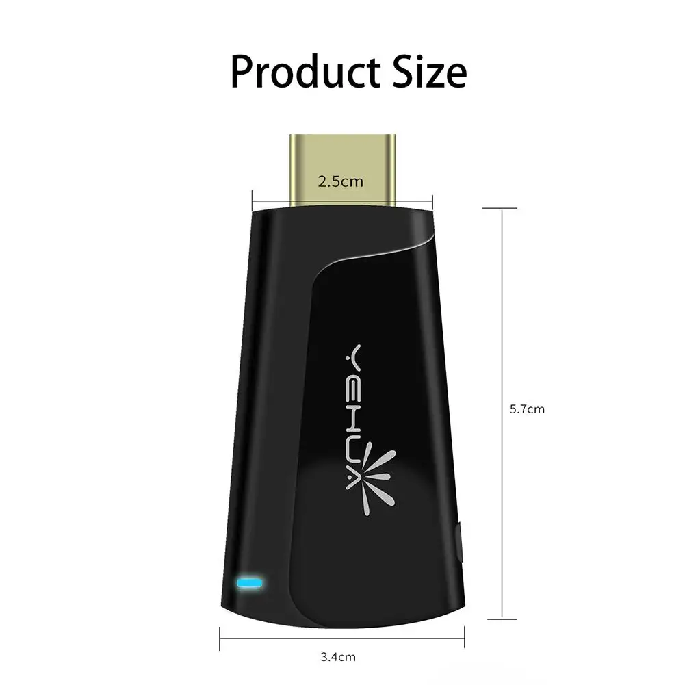 2,4G/5G Мини ТВ-палка 4K HD дисплей адаптер HDMI для Anycast сетевой плеер для YouTube Facebook Twitter с антенным кабелем