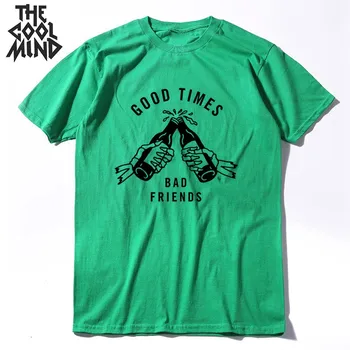 

COOLMIND 100% cotton beer print men T shirt casual short sleeve cool men tshirt loose summer t-shirt male men tee shirts 2019