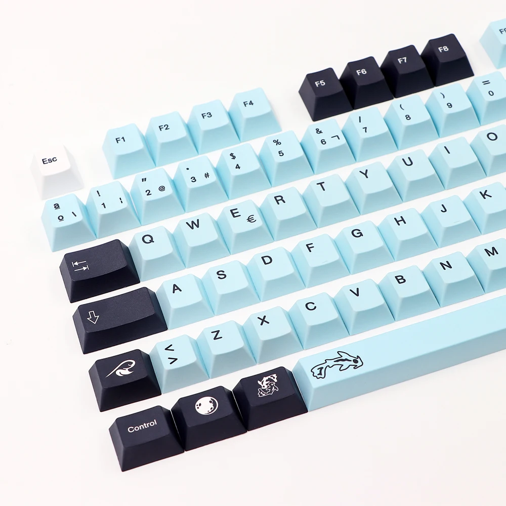 135 tasti Mizu pbt Keycap Cherry Profile Dye Subb Keycaps per Mx switch dz60 gk61 64 68 87 96 108 Layout spagna tappo chiave iso