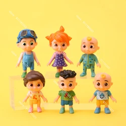 Jouets Cocomelon JJ pour amis et famille, Pack de 6 figurines, 3 pouces 