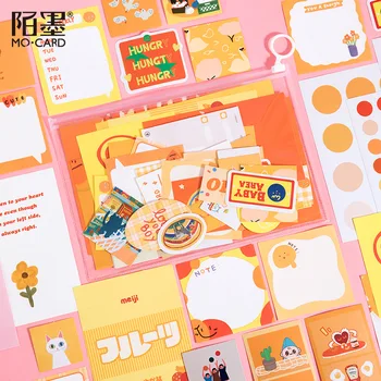 

62pcs/lot Memo Pads Sticky Notes Cute Junk Journal Paper diary Scrapbooking Stickers Office School stationery Notepad