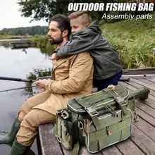 Прочные рыболовные сумки, многофункциональные Наплечные сумки большой емкости, рыболовная Сумка, рыболовные снасти для хранения