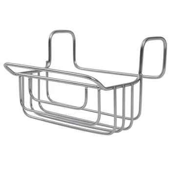 

Kitchen Sink Organizer Stainless Steel Hanging Sponge Holder Towel Rack Sink Drainer Basket Cleaning Tool Storage Organizer
