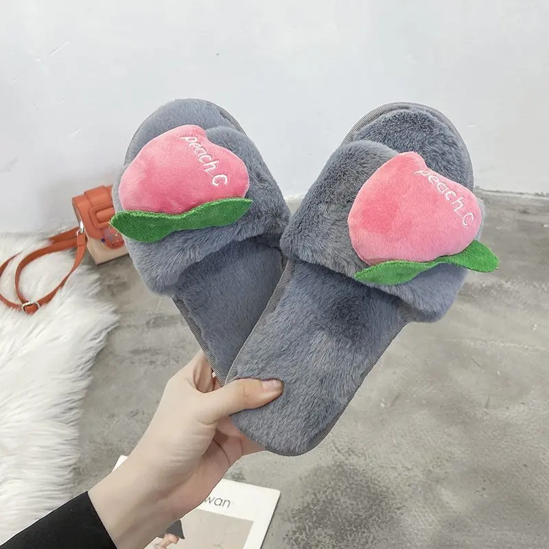 

Women Home Flat Soft Slippers Cute Warm Winter Female Slip on Ladies Woman House Shoes Women Slippers MTX108