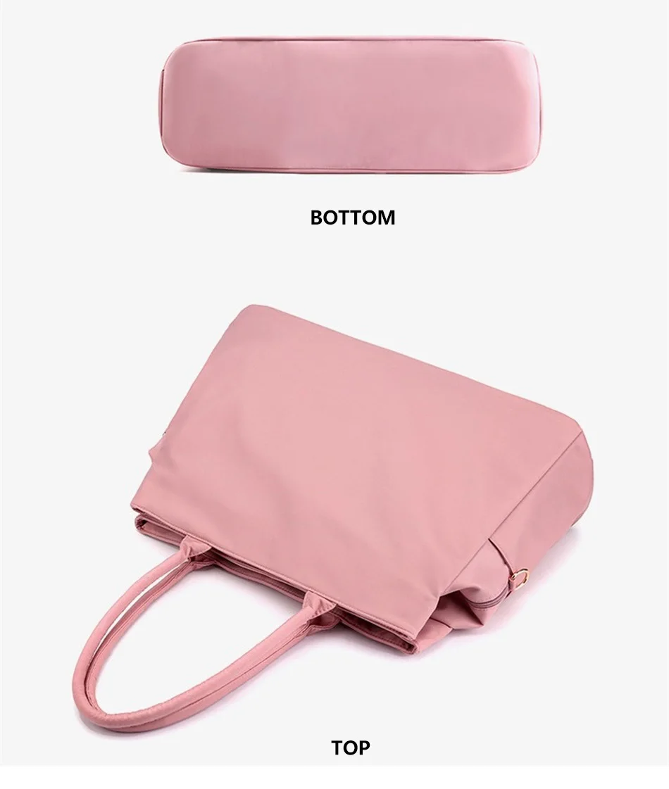 Casual Nylon Cloth One Shoulder Travel Bag Female Fashion Simple Sports Fitness Handbag Large Capacity Solid Color Crossbody Bag
