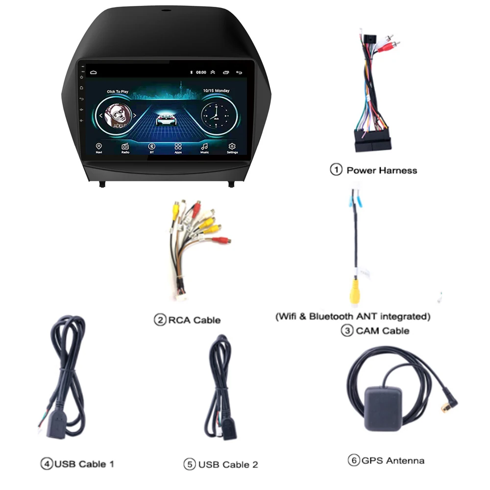 Eastereggs 9 &quot2 Din Android 8 1 автомобильный радиоприемник с навигацией GPS для Hyundai Tucson 2 лм