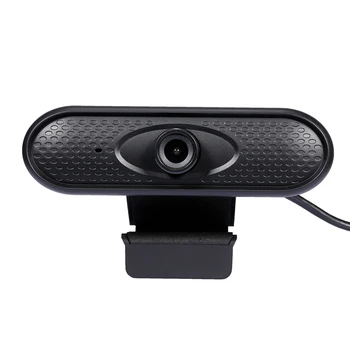 

HD 1080P Web Camera Manual Focus USB Webcam Computer Camera Built-in Microphone Drive-free Camera for PC Laptop Black
