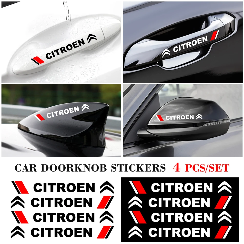 4 шт. наклейки на зеркало заднего вида для Citroen C2 C3 C4 C5 Berlingo Saxo Xsara Picasso | Автомобили и